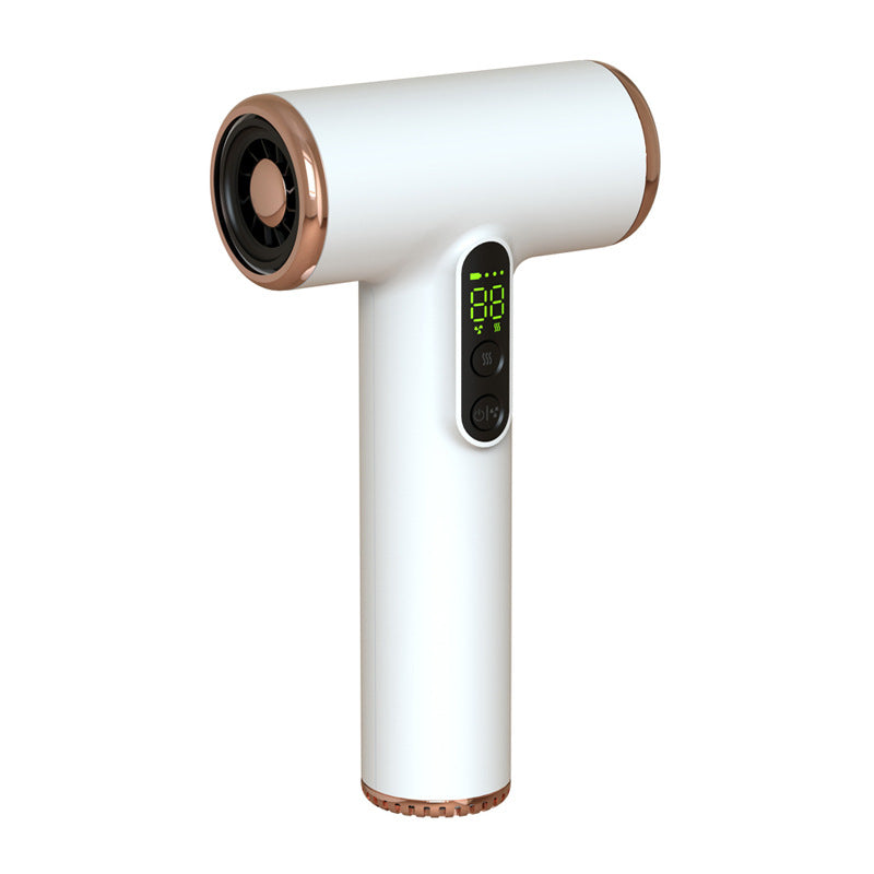 Cordless Hair Dryer USB Chargeable Travel Hair Dryer 30000 RPM Fast Drying Travel-Friendly Battery Display