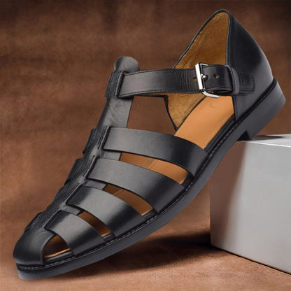 Premium Leather Sandals for Men, Comfortable and Stylish Casual Footwear for Warm Weather-6