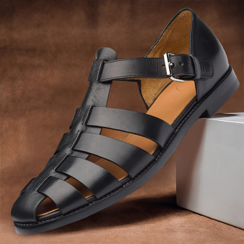 Variant image for Premium Leather Sandals for Men, Comfortable and Stylish Casual Footwear for Warm Weather-53