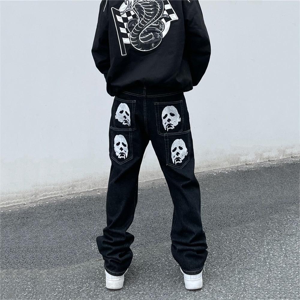 High-Waisted Baggy Jeans for Women, Relaxed Fit Y2K Denim, Casual Wide Leg Design in Light Blue, Dark Blue, Black-4