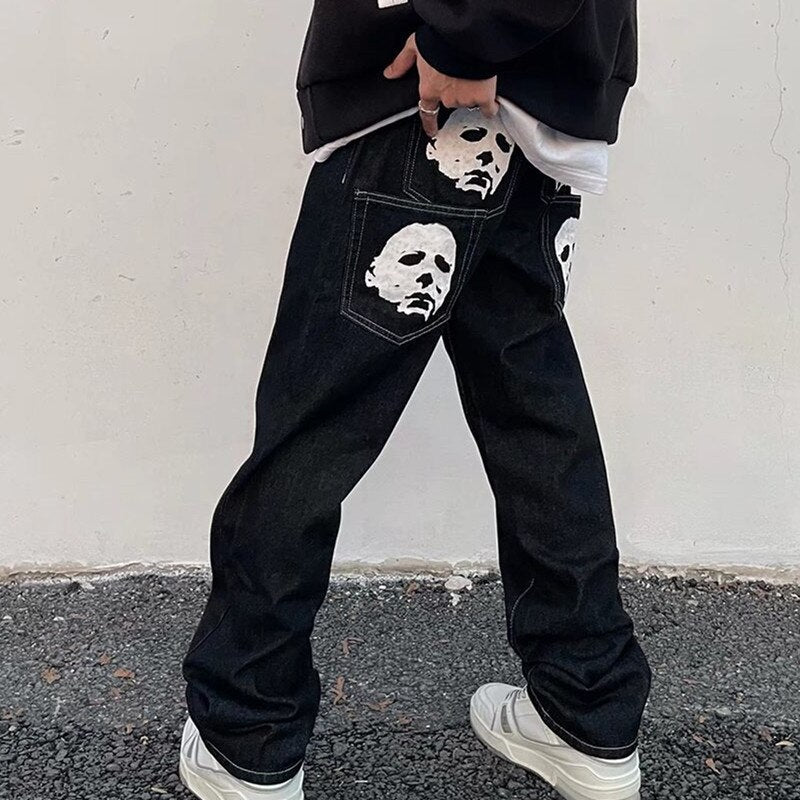 High-Waisted Baggy Jeans for Women, Relaxed Fit Y2K Denim, Casual Wide Leg Design in Light Blue, Dark Blue, Black-5