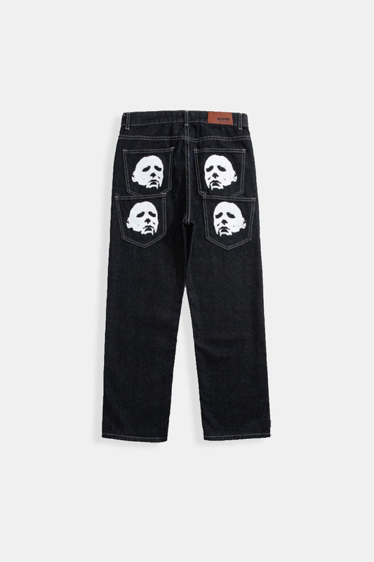 High-Waisted Baggy Jeans for Women, Relaxed Fit Y2K Denim, Casual Wide Leg Design in Light Blue, Dark Blue, Black-1