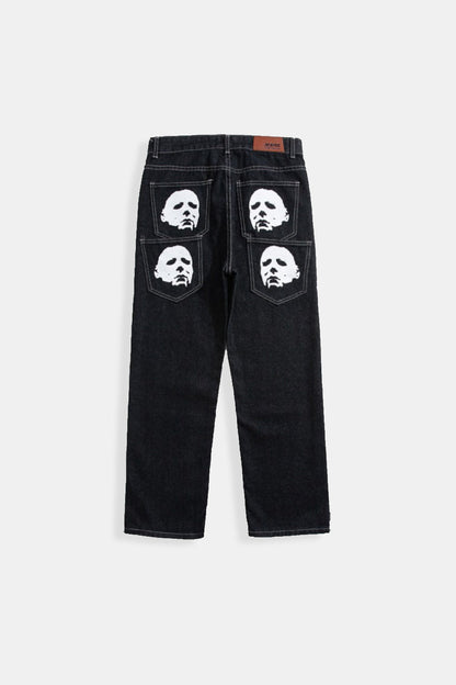 Variant image for High-Waisted Baggy Jeans for Women, Relaxed Fit Y2K Denim, Casual Wide Leg Design in Light Blue, Dark Blue, Black-1