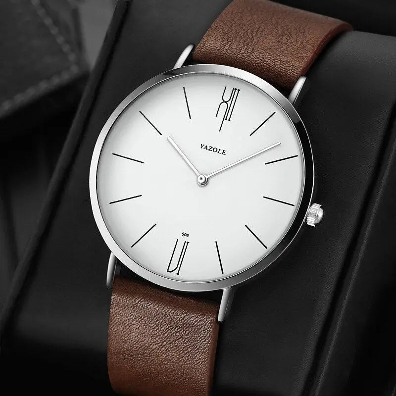 Klassische und elegante Herren Armbanduhr – Old Money Stil, Edelstahl, für besondere Anlässe 0