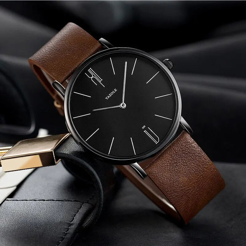 Klassische und elegante Herren Armbanduhr – Old Money Stil, Edelstahl, für besondere Anlässe 6