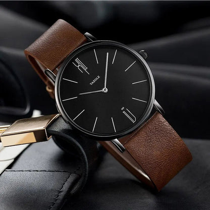 Klassische und elegante Herren Armbanduhr – Old Money Stil, Edelstahl, für besondere Anlässe 6