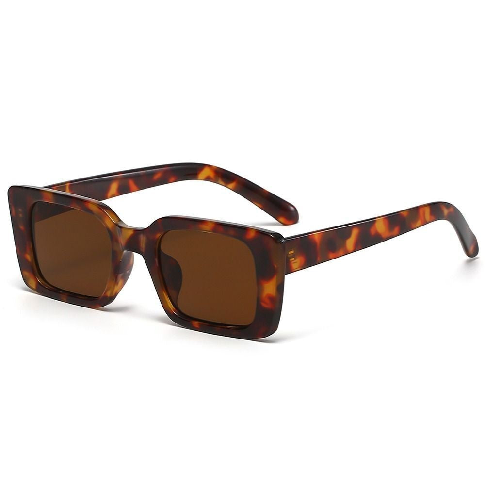 Kühn und vielseitig Damen Retro-Sonnenbrille – rechteckig, Leopardenmuster, für Sommer 2025 8