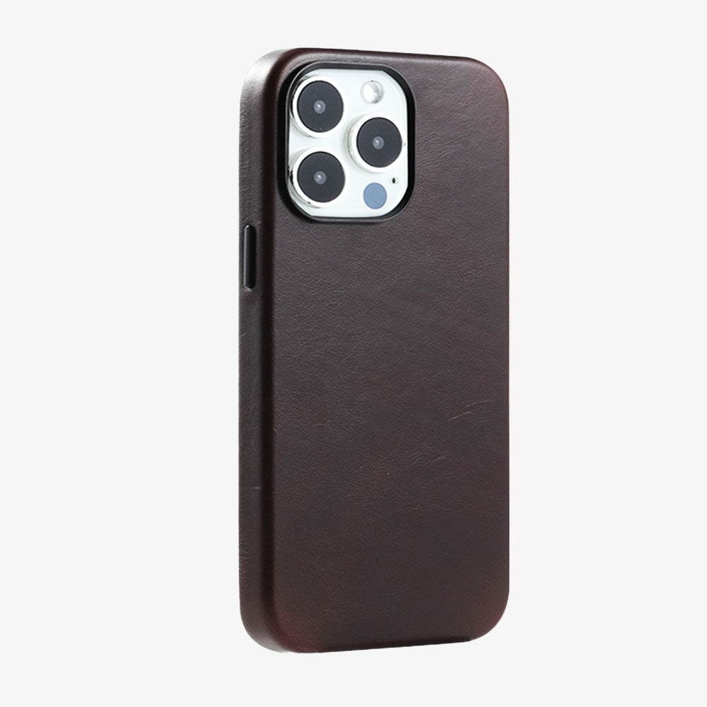 Leather IPhone 15 Case Top-Grade Slim Protective Cover