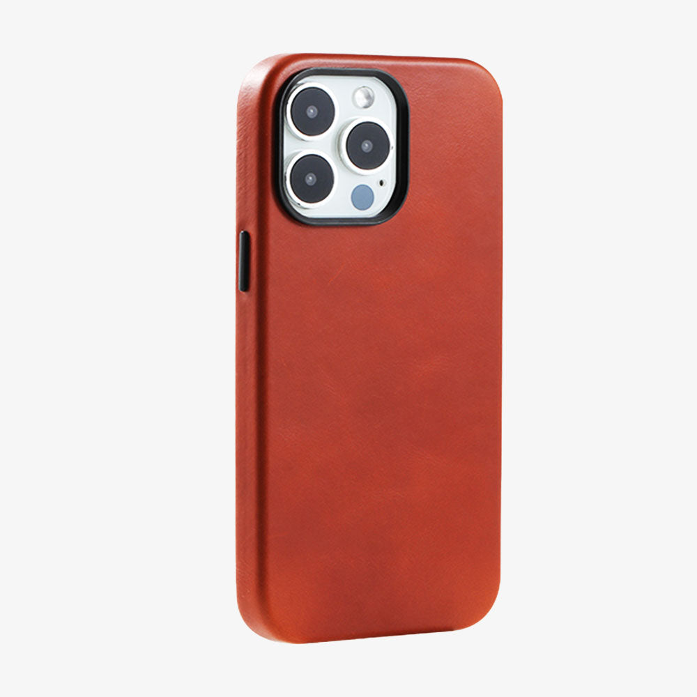 Leather IPhone 15 Case Top-Grade Slim Protective Cover