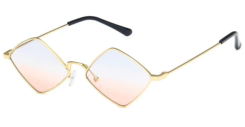 Leichte Damen-Sonnenbrille – unregelmäßiger Polygon-Style, Legierung, für den Alltag 12
