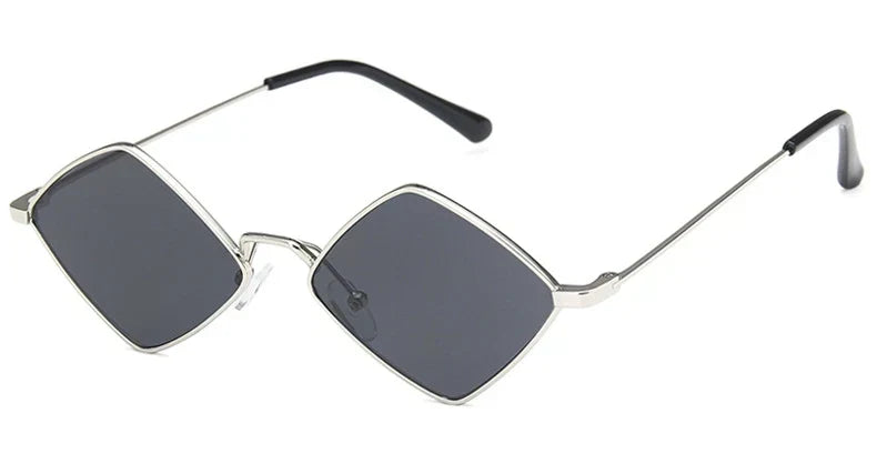 Leichte Damen-Sonnenbrille – unregelmäßiger Polygon-Style, Legierung, für den Alltag 13