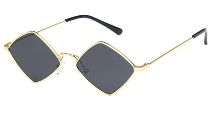 Leichte Damen-Sonnenbrille – unregelmäßiger Polygon-Style, Legierung, für den Alltag 14