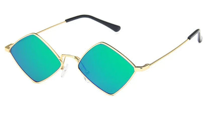 Leichte Damen-Sonnenbrille – unregelmäßiger Polygon-Style, Legierung, für den Alltag 18