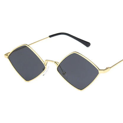 Leichte Damen-Sonnenbrille – unregelmäßiger Polygon-Style, Legierung, für den Alltag 4