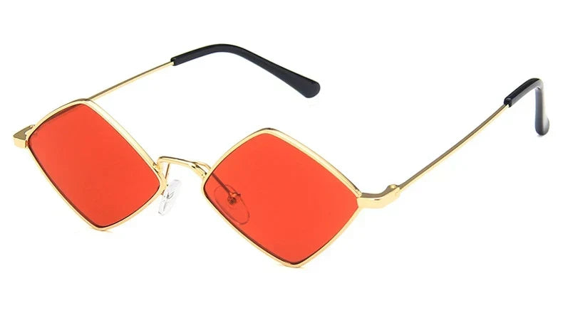 Leichte Damen-Sonnenbrille – unregelmäßiger Polygon-Style, Legierung, für den Alltag 6