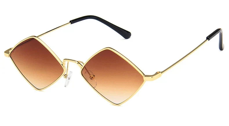 Leichte Damen-Sonnenbrille – unregelmäßiger Polygon-Style, Legierung, für den Alltag 7