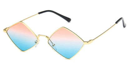 Leichte Damen-Sonnenbrille – unregelmäßiger Polygon-Style, Legierung, für den Alltag 9