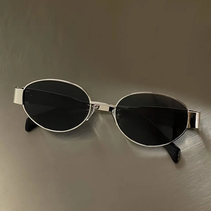Leichte Damen Sonnenbrille – ovale Metallrahmen, UV400 Schutz, für den Alltag 6