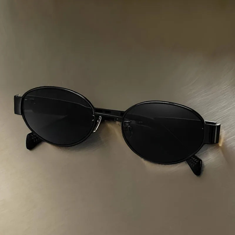 Leichte Damen Sonnenbrille – ovale Metallrahmen, UV400 Schutz, für den Alltag 7