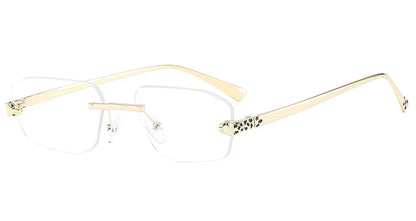 Leichte Damen Sonnenbrille – rahmenloses polygonales Design, Kunststoff, für den Sommer 12