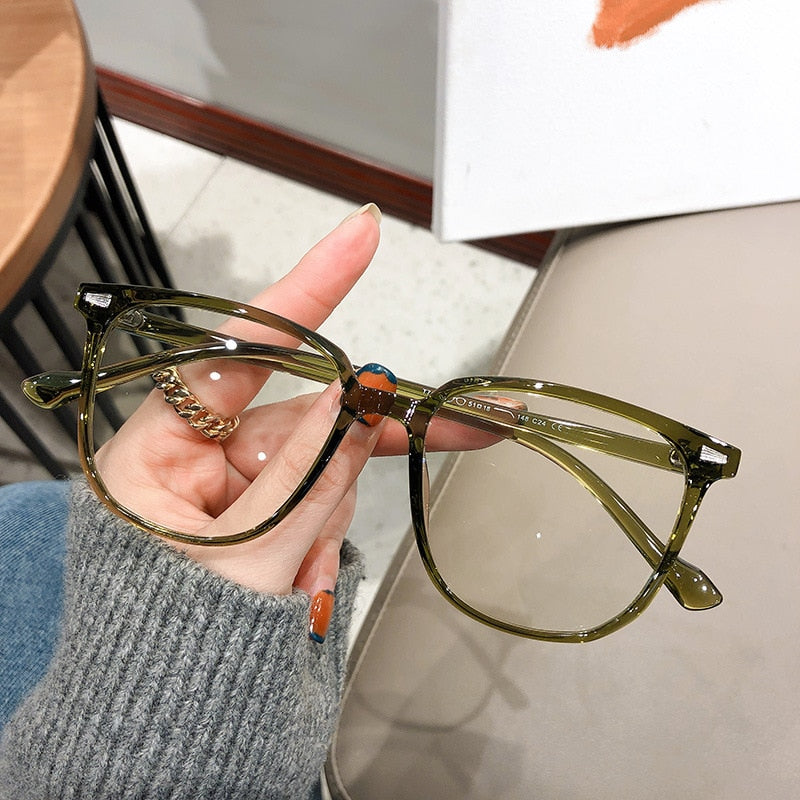 Leichte Dioptrienbrille für Kurzsichtige – modernes Design, Kunststoffgestell, mit Blaulichtschutz 0