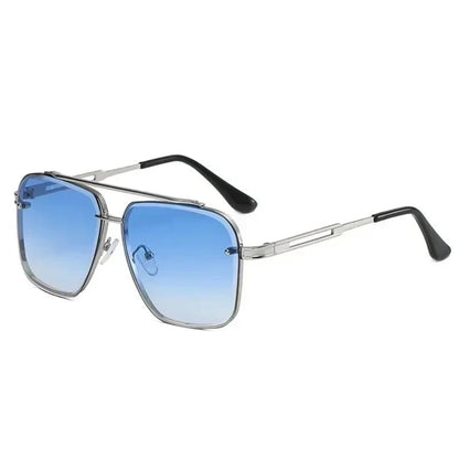 Leichte Herren Sonnenbrille – quadratischer Pilotenstil, UV400 Schutz, für den Alltag 10