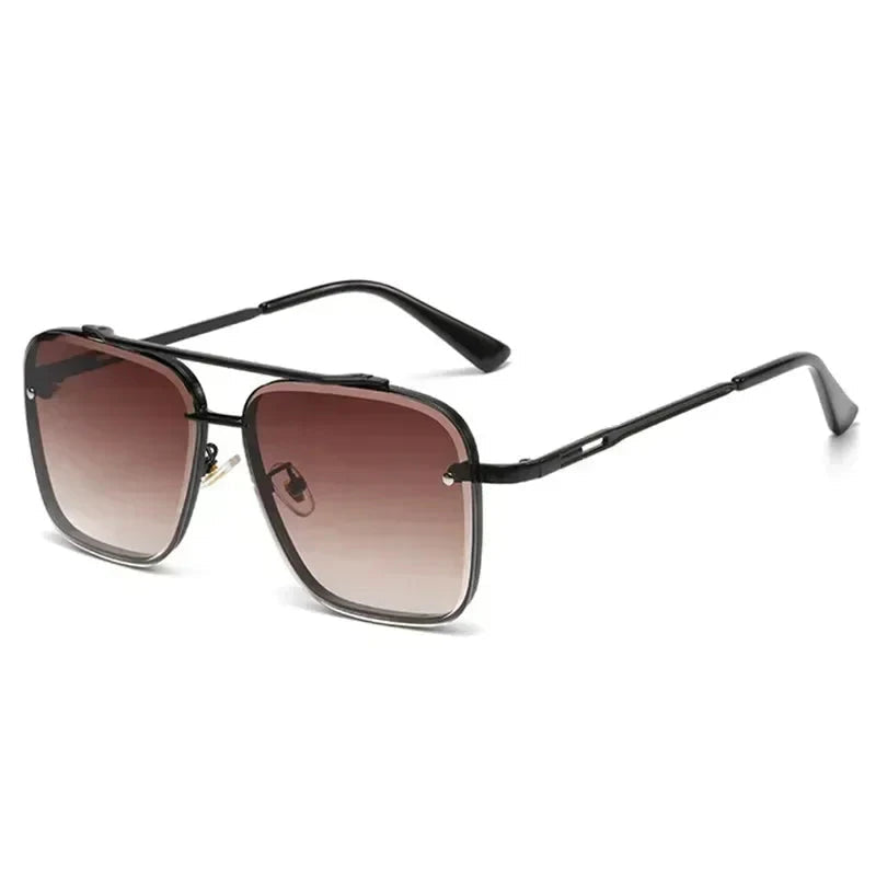 Leichte Herren Sonnenbrille – quadratischer Pilotenstil, UV400 Schutz, für den Alltag 11