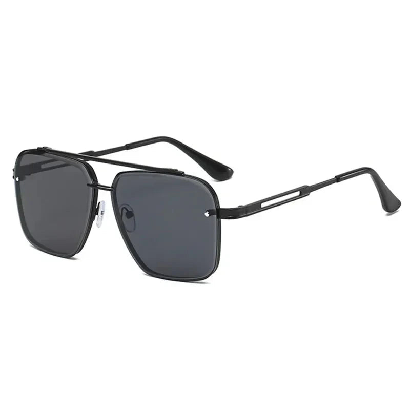 Leichte Herren Sonnenbrille – quadratischer Pilotenstil, UV400 Schutz, für den Alltag 12