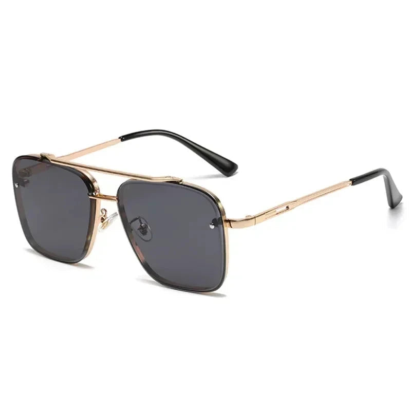 Leichte Herren Sonnenbrille – quadratischer Pilotenstil, UV400 Schutz, für den Alltag 14