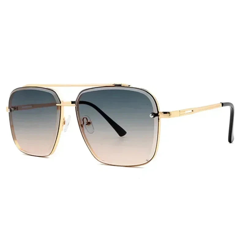 Leichte Herren Sonnenbrille – quadratischer Pilotenstil, UV400 Schutz, für den Alltag 15
