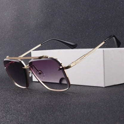 Leichte Herren Sonnenbrille – quadratischer Pilotenstil, UV400 Schutz, für den Alltag 3