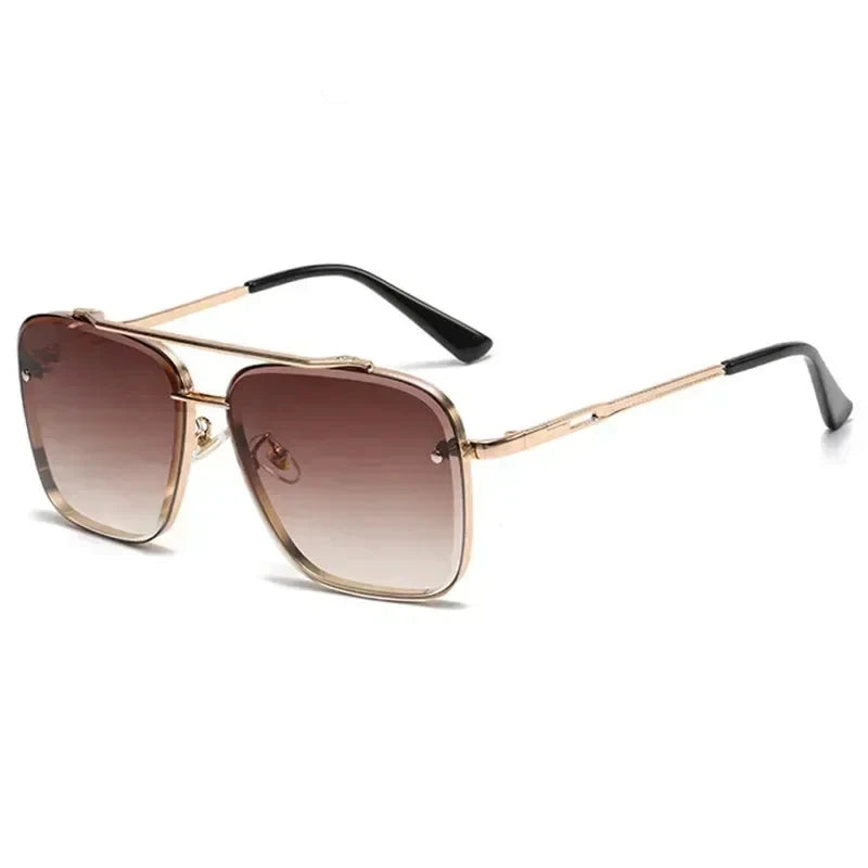 Leichte Herren Sonnenbrille – quadratischer Pilotenstil, UV400 Schutz, für den Alltag 6