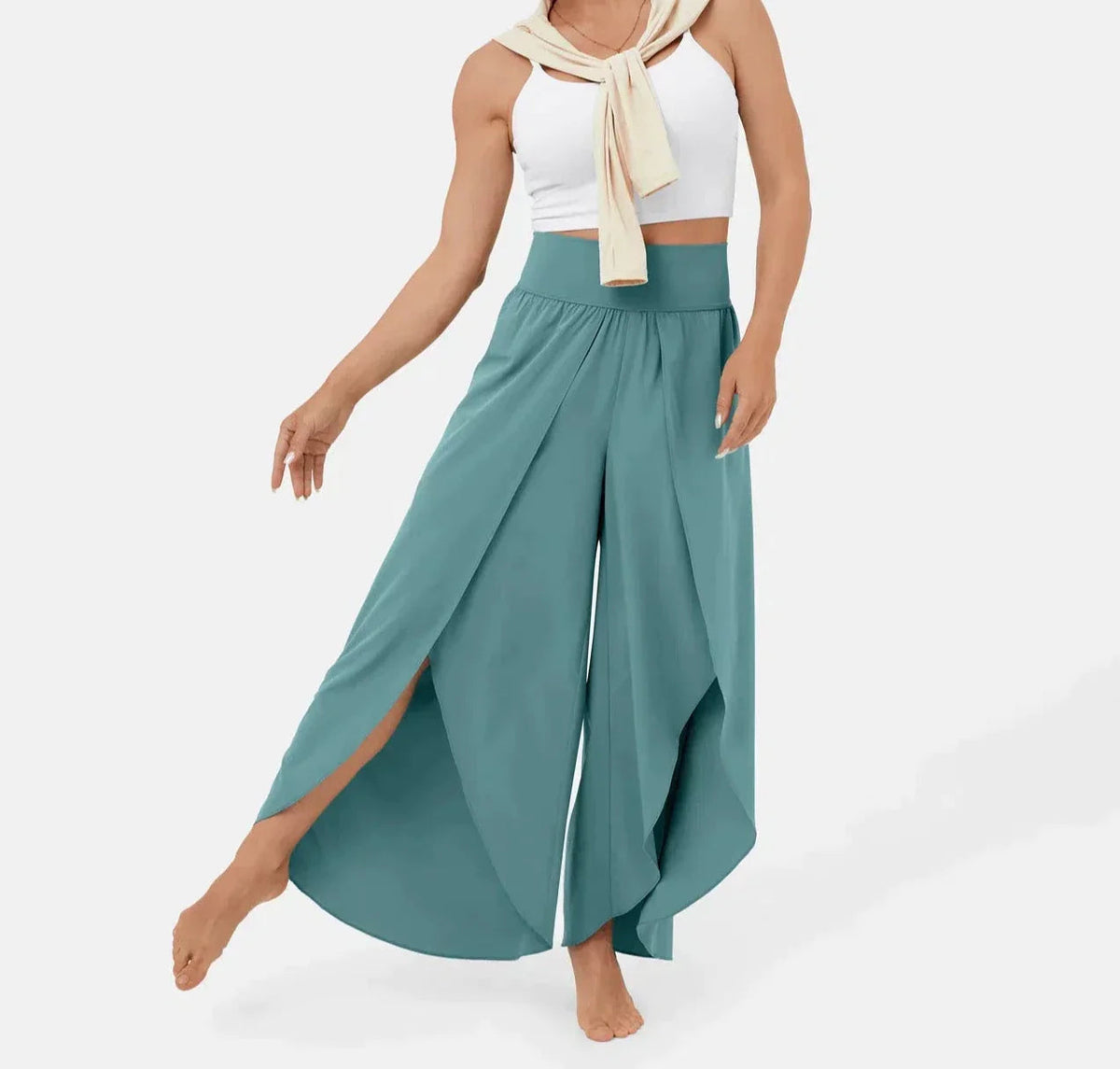 Leichte & fließende Damen Stoffhose – luftige Silhouette, atmungsaktives Material, für den Sommer 0