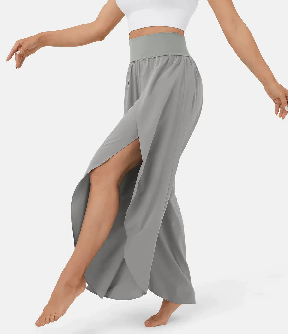 Leichte & fließende Damen Stoffhose – luftige Silhouette, atmungsaktives Material, für den Sommer 4
