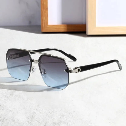Leichte geometrische Herren Sonnenbrille – minimalistisches Design, Kunststoff, für jeden Anlass 4