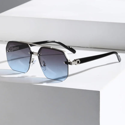 Leichte geometrische Herren Sonnenbrille – minimalistisches Design, Kunststoff, für jeden Anlass 5