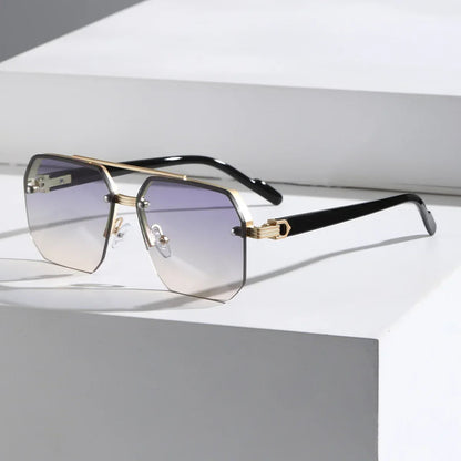 Leichte geometrische Herren Sonnenbrille – minimalistisches Design, Kunststoff, für jeden Anlass 7
