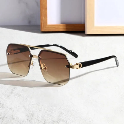 Leichte geometrische Herren Sonnenbrille – minimalistisches Design, Kunststoff, für jeden Anlass 8