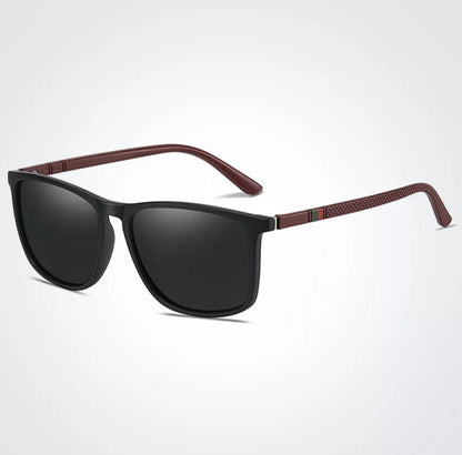 Leichte polarisierte Sonnenbrille für Herren – klassisches quadratisches Design, Kunststoff-Metall, für Sommer 2025 2