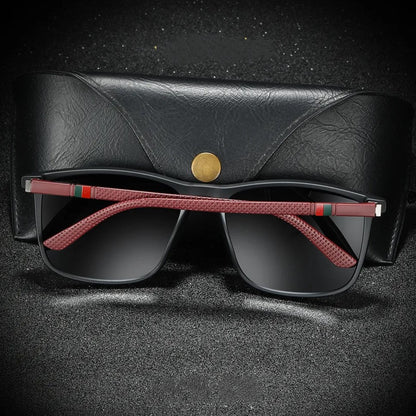 Leichte polarisierte Sonnenbrille für Herren – klassisches quadratisches Design, Kunststoff-Metall, für Sommer 2025 6
