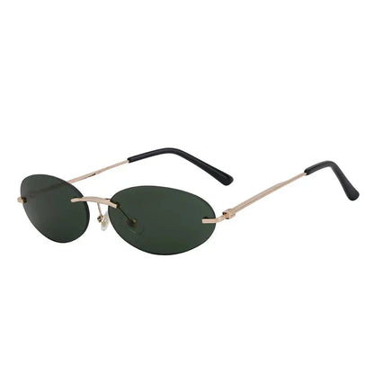 Leichte unisex Sonnenbrille – randlos oval, hochwertiger Kunststoff, für Strand und Stadt 10