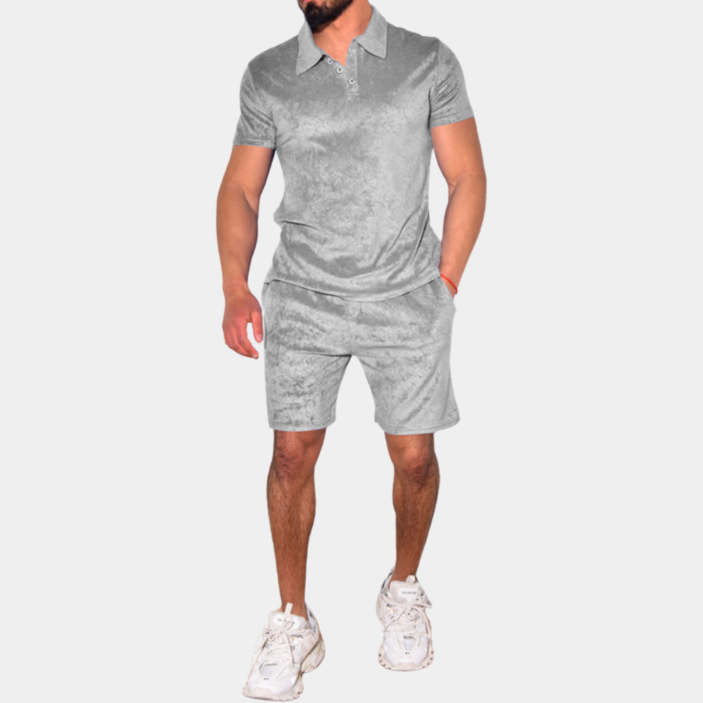 Leichtes Herren Set – Slim Fit Polo und Shorts, hochwertiger Stoff, für Sommeraktivitäten 1
