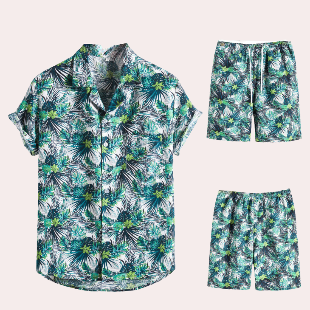Leichtgewichtige Herren Hawaiian Kombination – atmungsaktiv, für Sommerfestivals und Strandtage 2