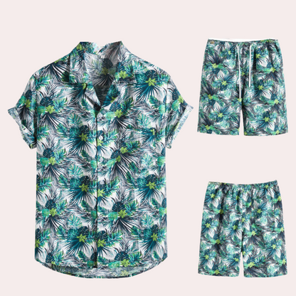 Leichtgewichtige Herren Hawaiian Kombination – atmungsaktiv, für Sommerfestivals und Strandtage 2