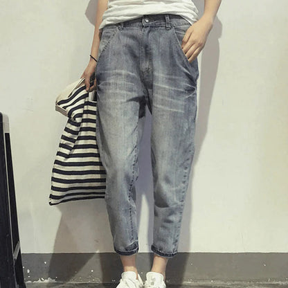 Variant image for Comfortable Women's Jeans for Summer, Casual Denim Pants, Versatile Fit, Easy Care, Ideal for Daily Wear-1