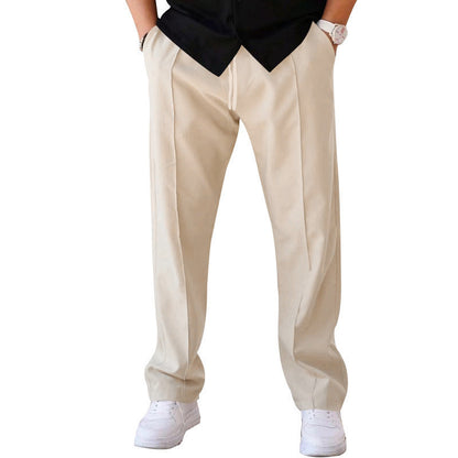 Lightweight & comfortable men’s wide-leg pants – breathable fabric, casual style, perfect for summer 0