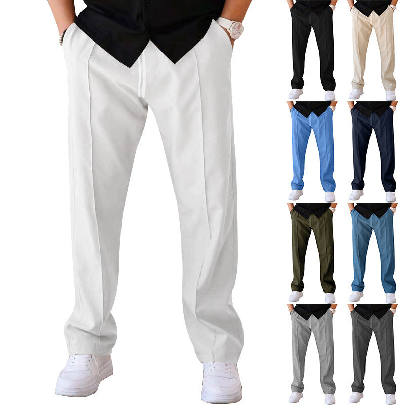 Lightweight & comfortable men’s wide-leg pants – breathable fabric, casual style, perfect for summer 3