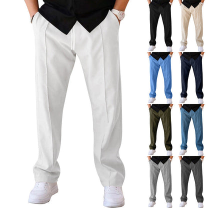 Lightweight & comfortable men’s wide-leg pants – breathable fabric, casual style, perfect for summer 3