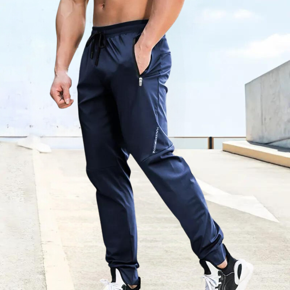 Lightweight men's athletic pants – relaxed fit, stretchy fabric, for summer activities 7