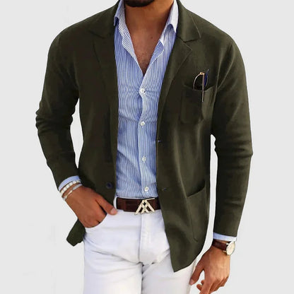 Lightweight men's blazer jacket – classic tailored fit, premium fabric, for formal occasions 1